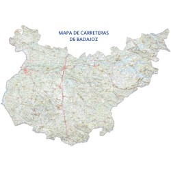 mapa carreteras de badajoz