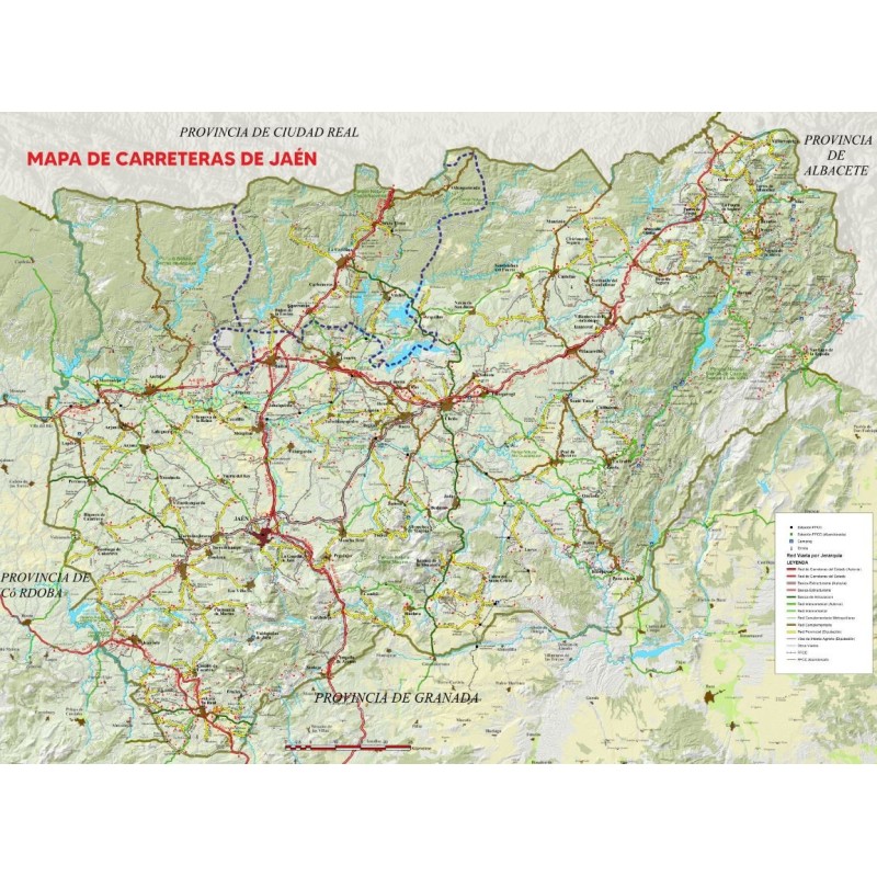mapa carreteras de jaen