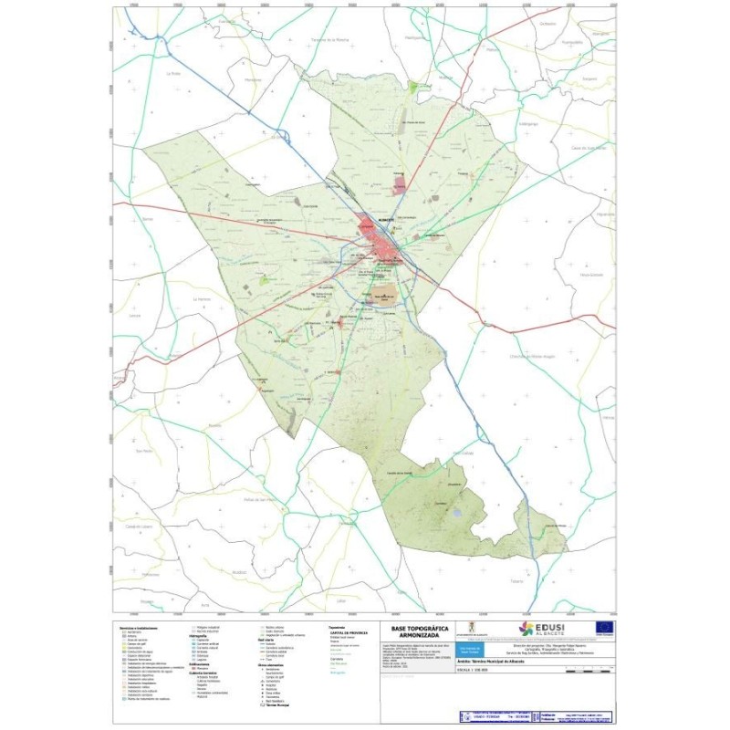 Mapa Carreteras Termino Municipal Albacete