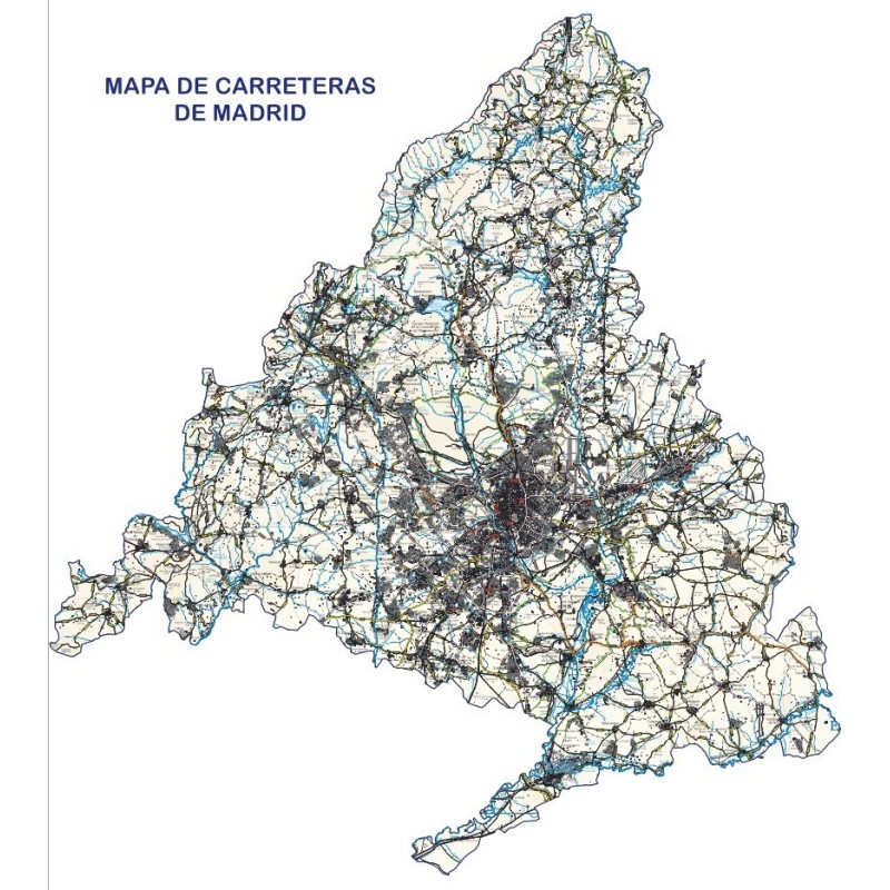 mapa carreteras de madrid