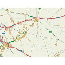 mapa carreteras de Sevilla Mudo