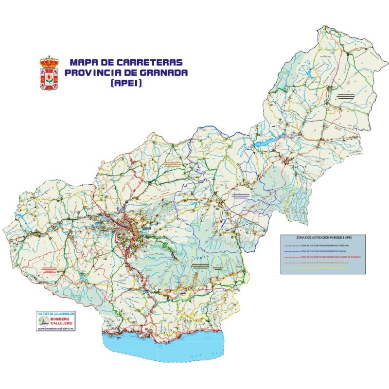 APEI - MAPA DE CARRETERAS GRANADA