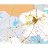 mapa carreteras de cordoba mudo, consorcio bomberos córdoba