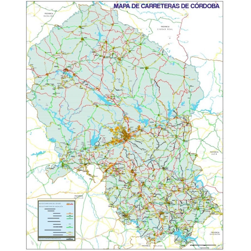 mapa carreteras de cordoba