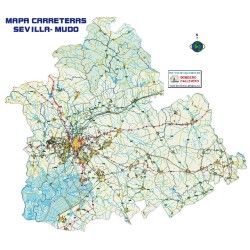 mapa carreteras de sevilla mudo zonas cobertura diputacion