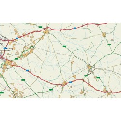 mapa carreteras de sevilla mudo zonas cobertura diputacion