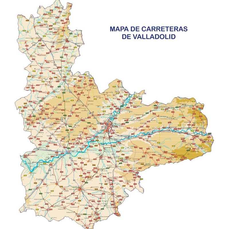 mapa carreteras de valladolid