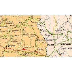 mapa carreteras de huesca