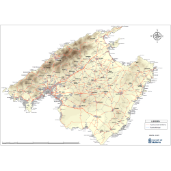 mapa carreteras de mallorca