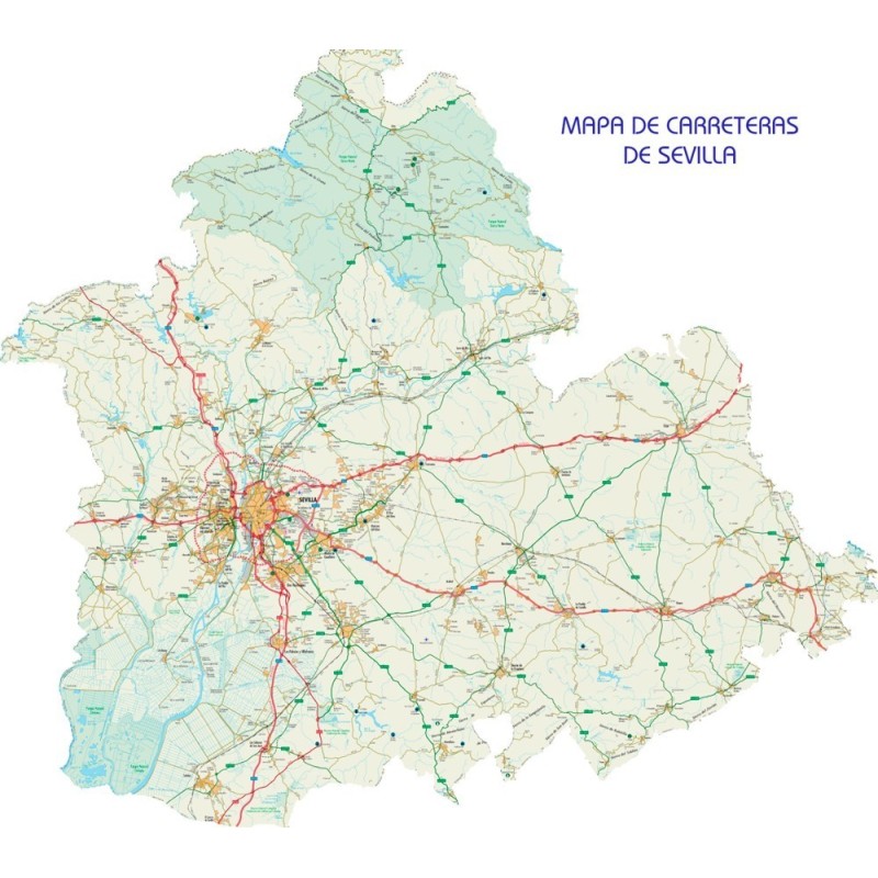 mapa carreteras de sevilla