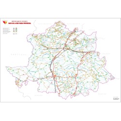 mapa carreteras de caceres semi-mudo