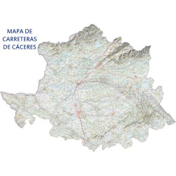MAPA DE CARRETERAS DE CACERES