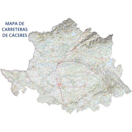 MAPA DE CARRETERAS DE CACERES