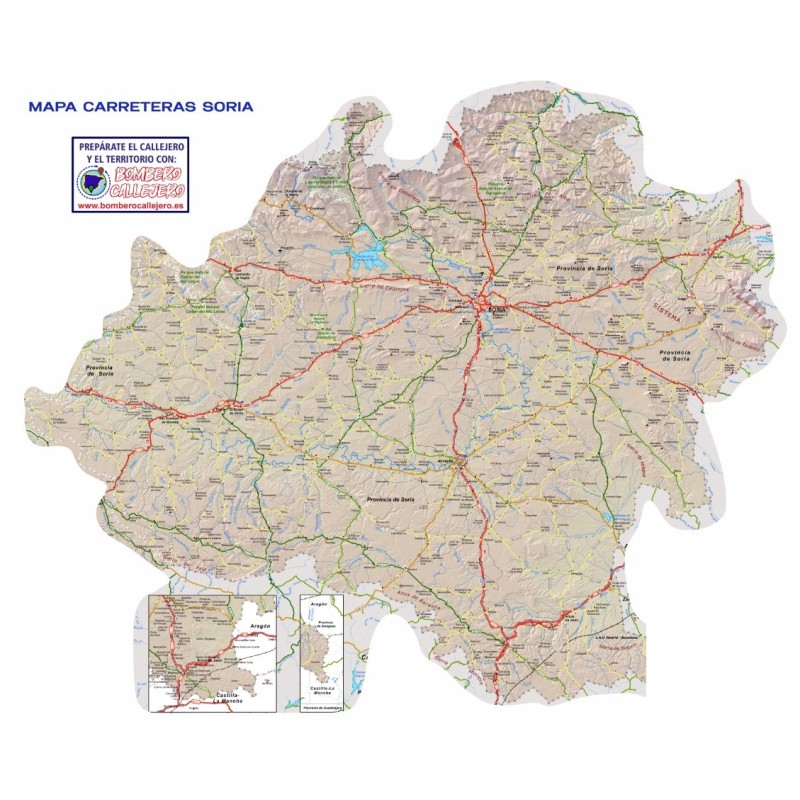 mapa carreteras de soria