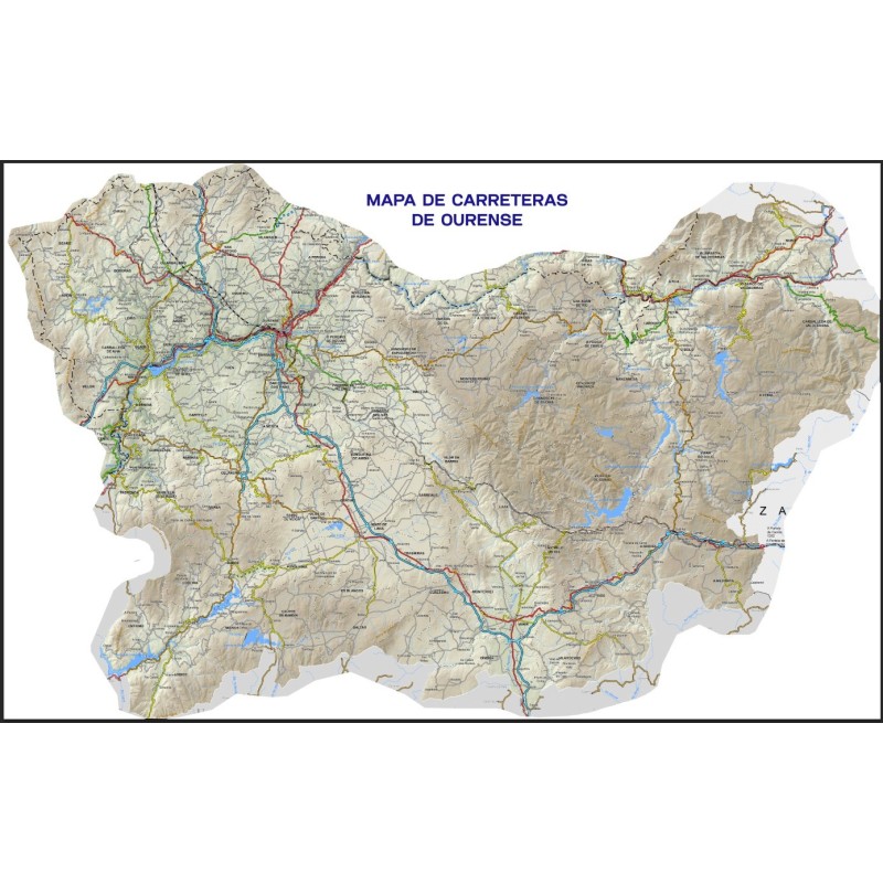 mapa carreteras de ourense