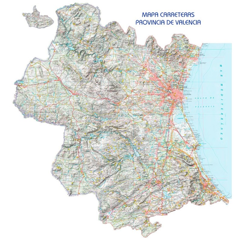 mapa carreteras de valencia