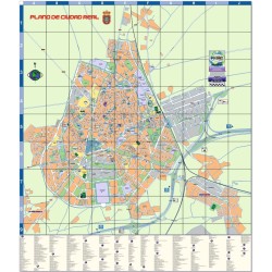 PLANO CALLEJERO DE CIUDAD REAL PÓSTER