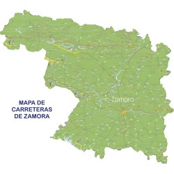 mapa carreteras de zamora