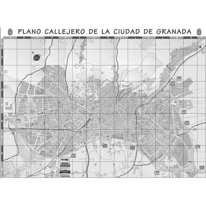 CALLEJERO DE GRANADA - MUDO CALLEJERO DE GRANADA - MUDO