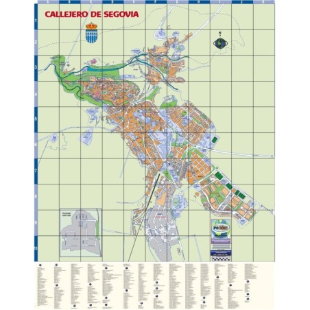 CALLEJERO DE SEGOVIA - PÓSTER
