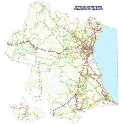 MAPA CARRETERAS PROVINCIA DE VALENCIA