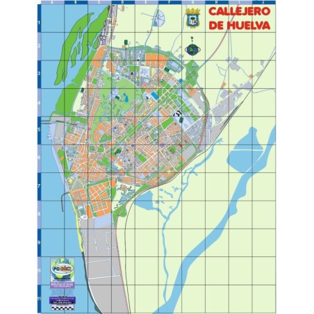 CALLEJERO DE HUELVA - PLANO CALLEJERO DE HUELVA MUDO