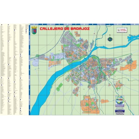 PLANO CALLEJERO DE BADAJOZ PÓSTER
