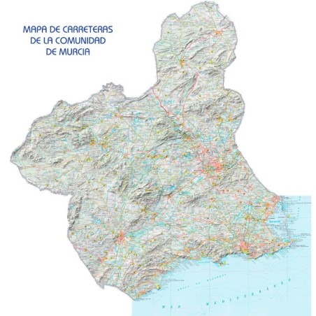 MAPA DE CARRETERAS COMUNIDAD MURCIA