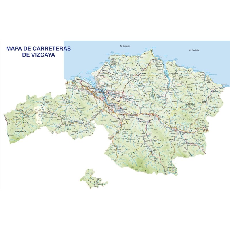 mapa carreteras de vizcaya