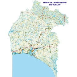 Mapa de carretera de Huelva Mudo