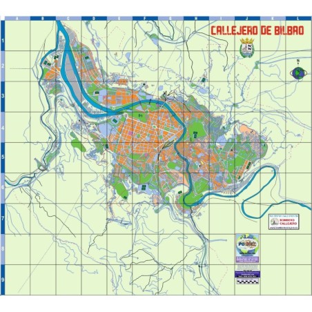 PLANO CALLEJERO DE BILBAO MUDO